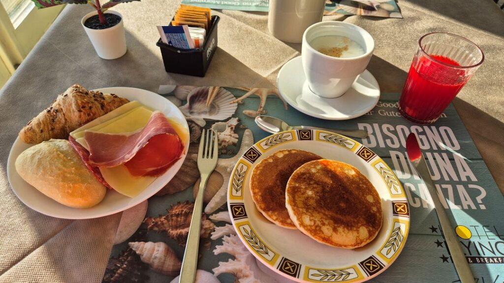 śniadanie w hotelu Flying