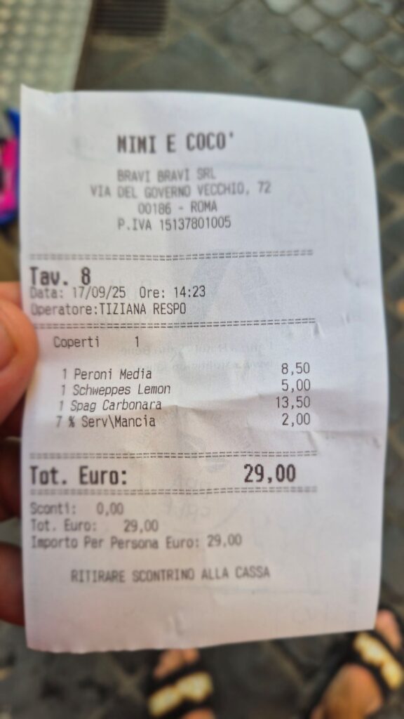 Mini e Coco rachunek